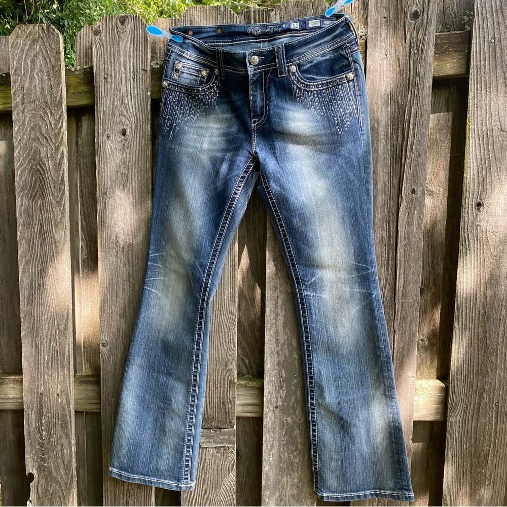Miss Me Blue Boot Cut Jeans Classic Denim